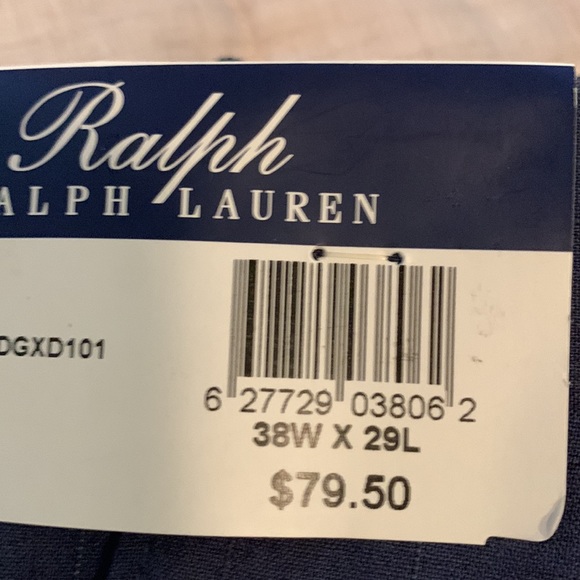 38x29 RRL Ralph Ralph Lauren Pleated Comfort Flex Pant in Navy - Picture 6 of 6